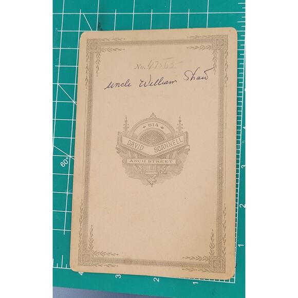 Antique Victorian Cabinet Card Dashing Gentleman Shaw Scannell Philadelphia - Picture 3 of 4